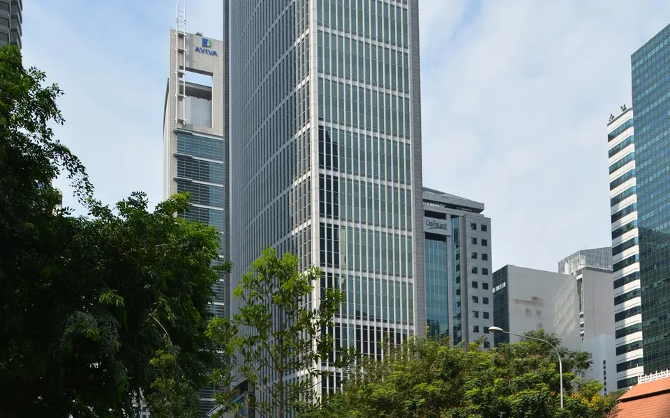 SGX Centre office building on Shenton Way in Singapore